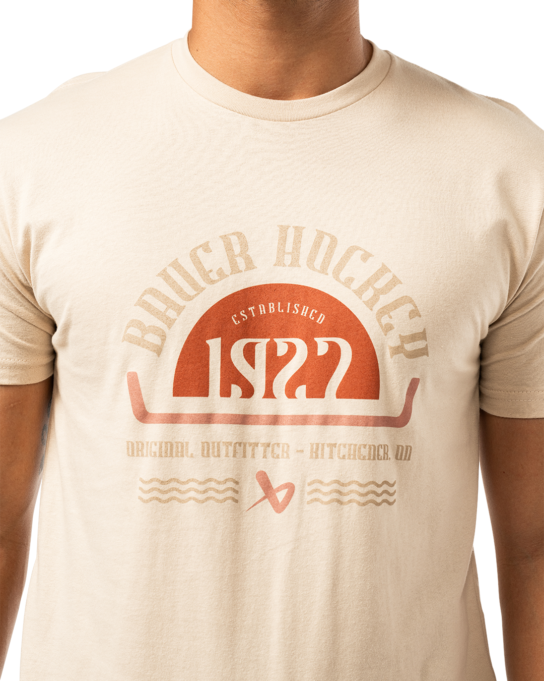 Triko BAUER S25 GRAPHIC TEE-SR-CREAM (1064726)