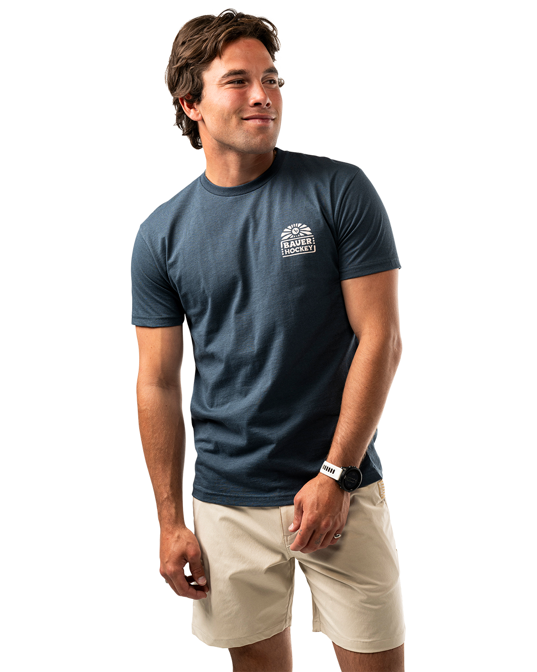 Triko BAUER S25 GRAPHIC TEE-SR-INDIGO (1064727)
