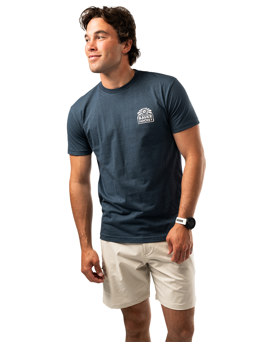 Triko BAUER S25 GRAPHIC TEE-SR-INDIGO (1064727)