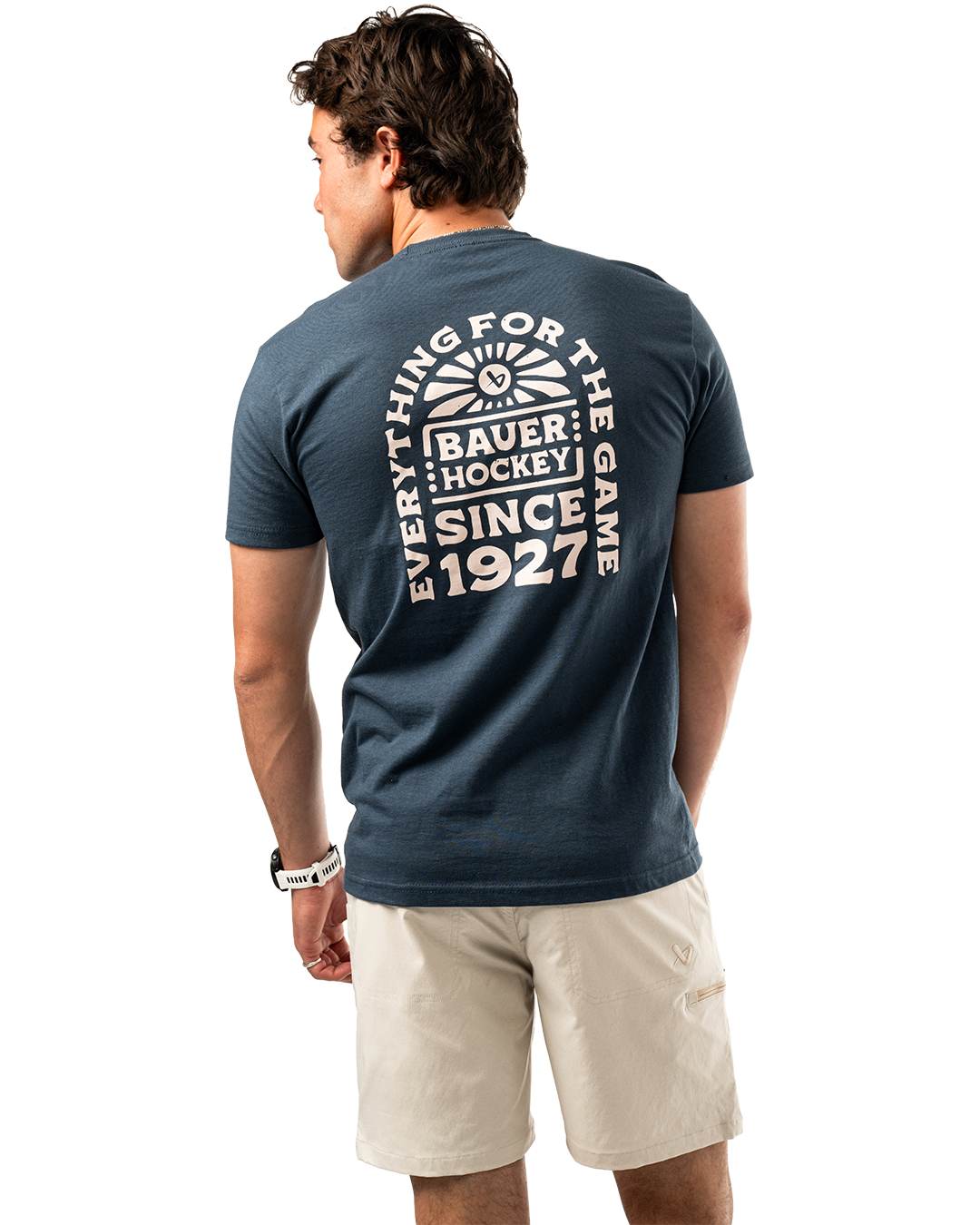 Triko BAUER S25 GRAPHIC TEE-SR-INDIGO (1064727)