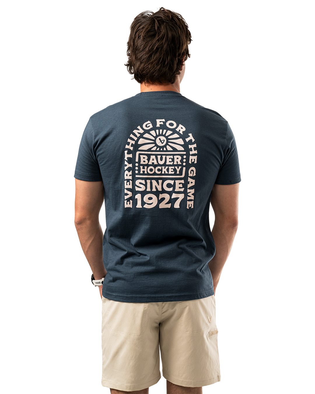 Triko BAUER S25 GRAPHIC TEE-SR-INDIGO (1064727)