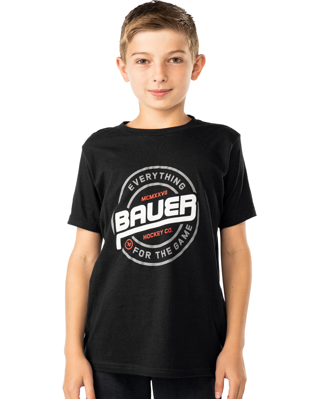 Triko BAUER S25 GRAPHIC TEE-YTH-BLK (1065122)