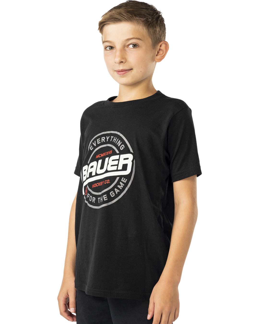 Triko BAUER S25 GRAPHIC TEE-YTH-BLK (1065122)
