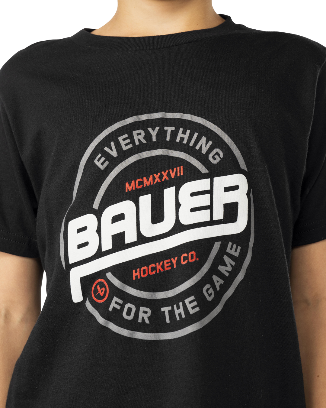 Triko BAUER S25 GRAPHIC TEE-YTH-BLK (1065122)