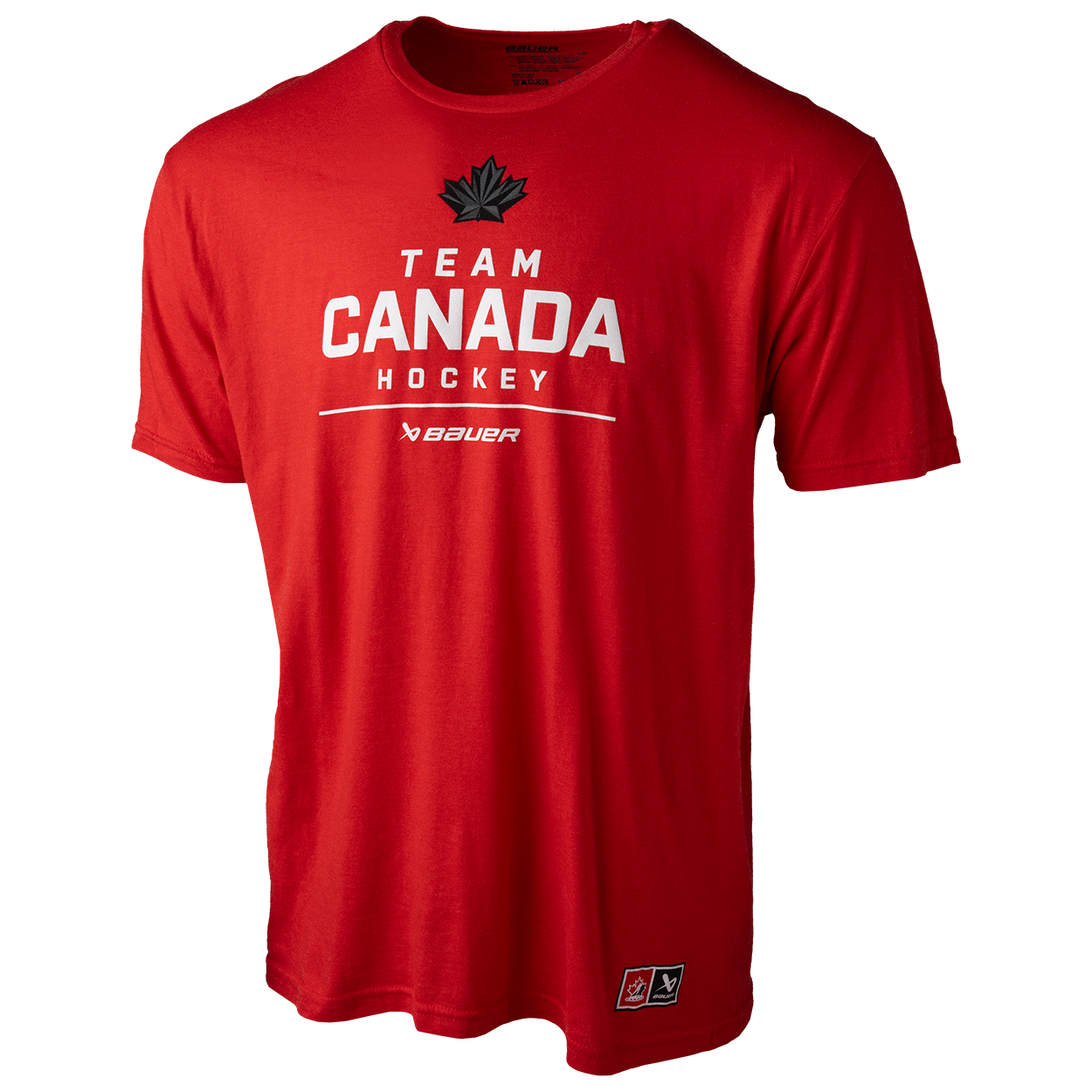 Triko BAUER S25 HC OLY SS STACKED TEE-SR-RED (1066375)