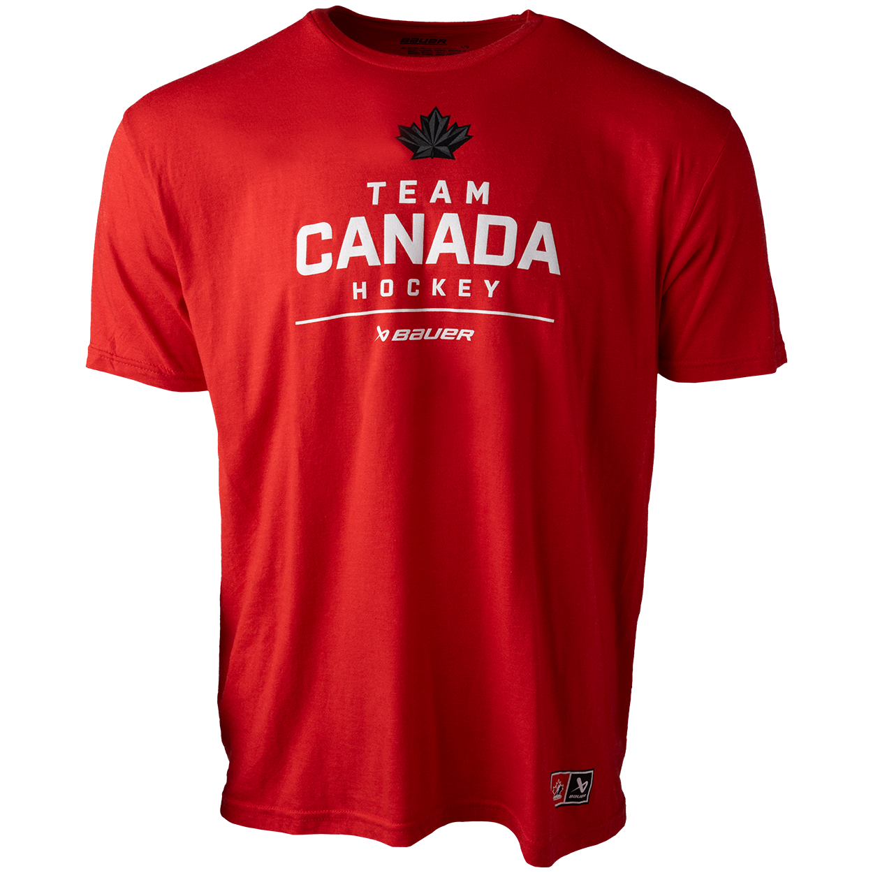 Triko BAUER S25 HC OLY SS STACKED TEE-SR-RED (1066375)