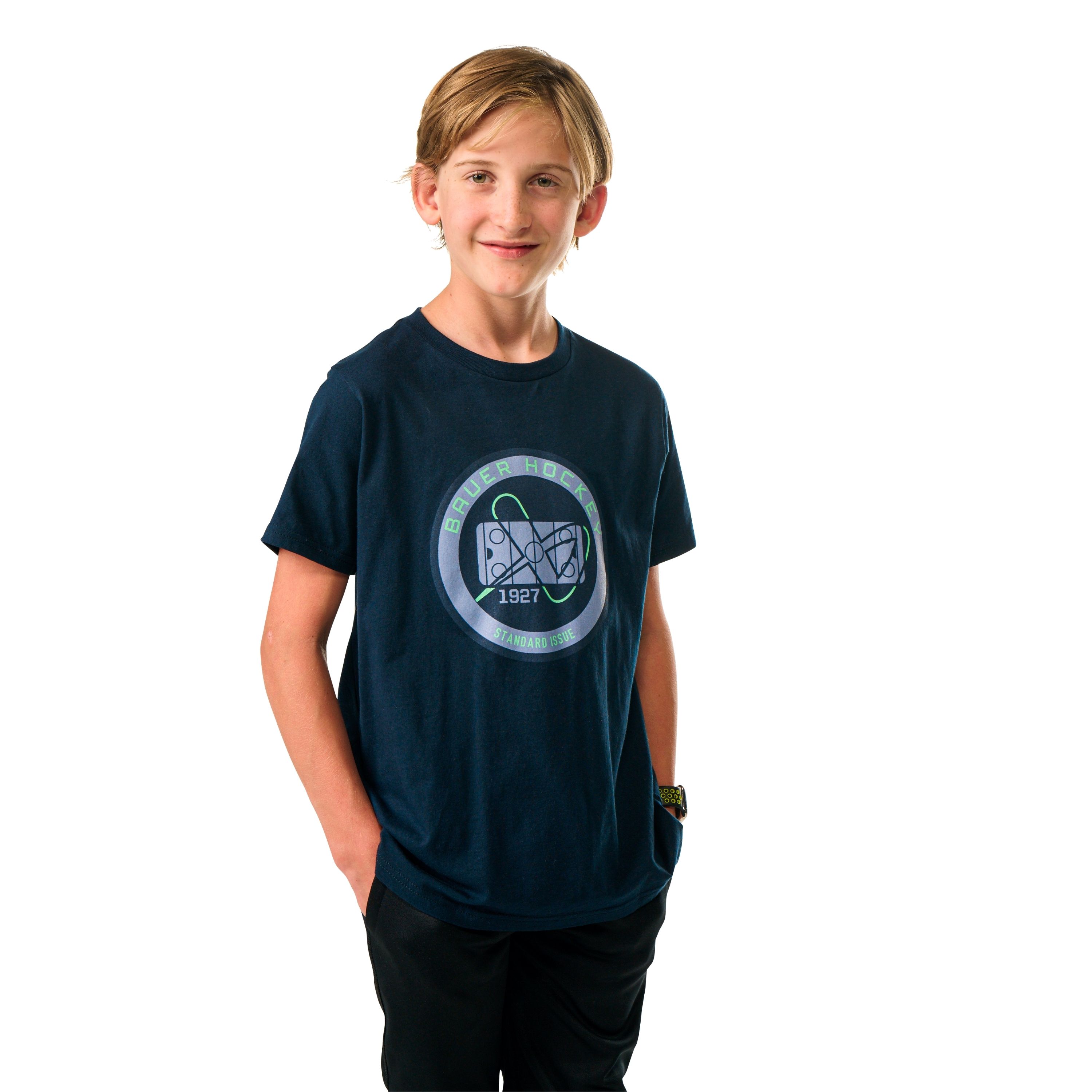 Triko BAUER S25 HOCKEY RINK TEE-YTH-DK NVY (1064743)