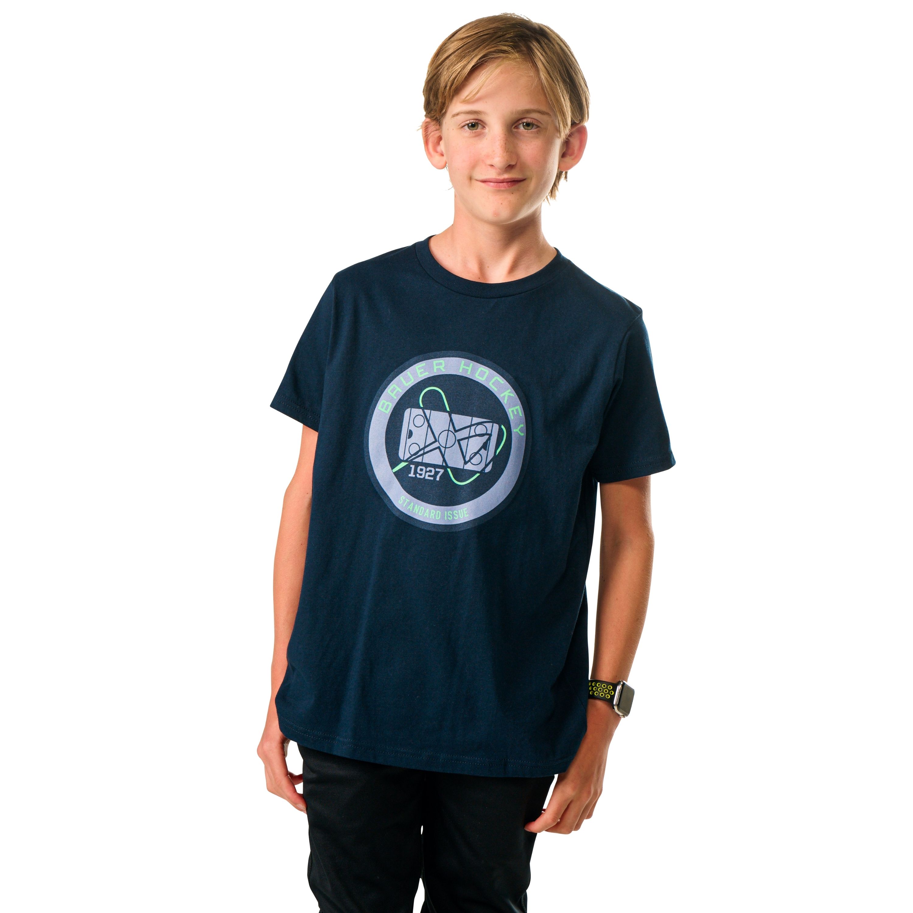 Triko BAUER S25 HOCKEY RINK TEE-YTH-DK NVY (1064743)
