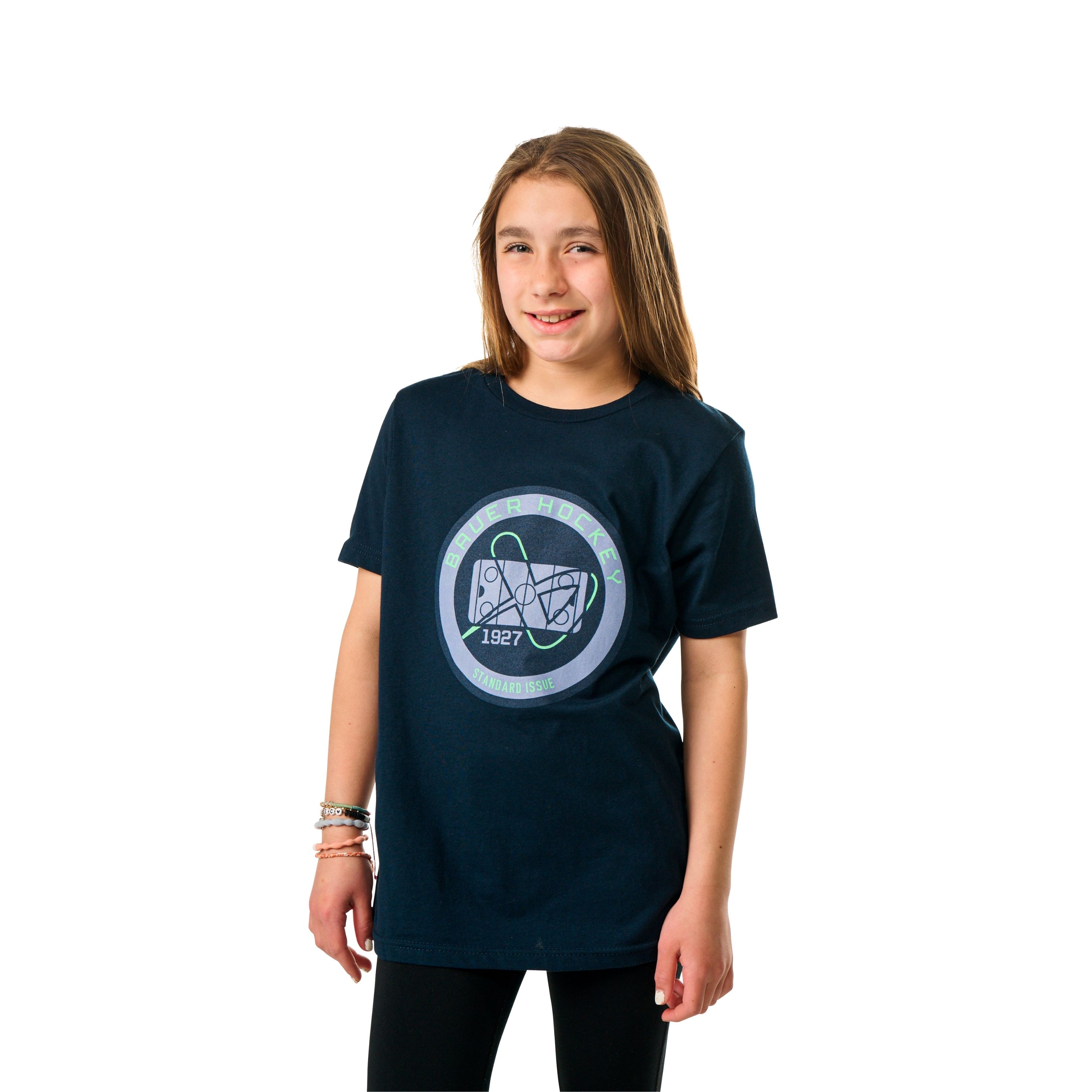 Triko BAUER S25 HOCKEY RINK TEE-YTH-DK NVY (1064743)