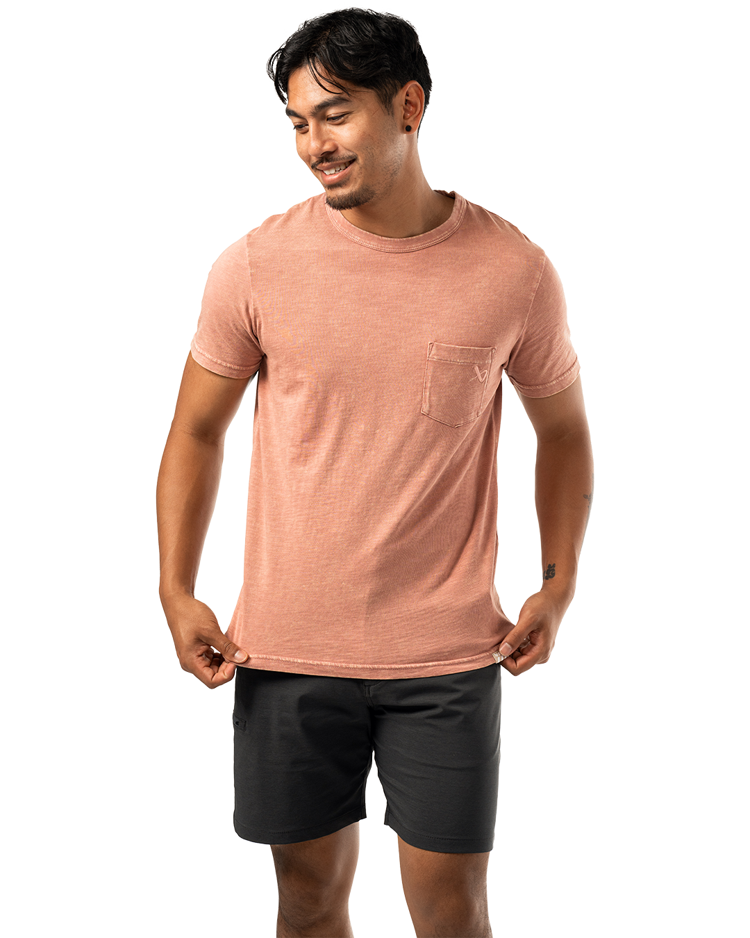 Triko BAUER S25 POCKET TEE-SR-ASH ROSE (1064709)