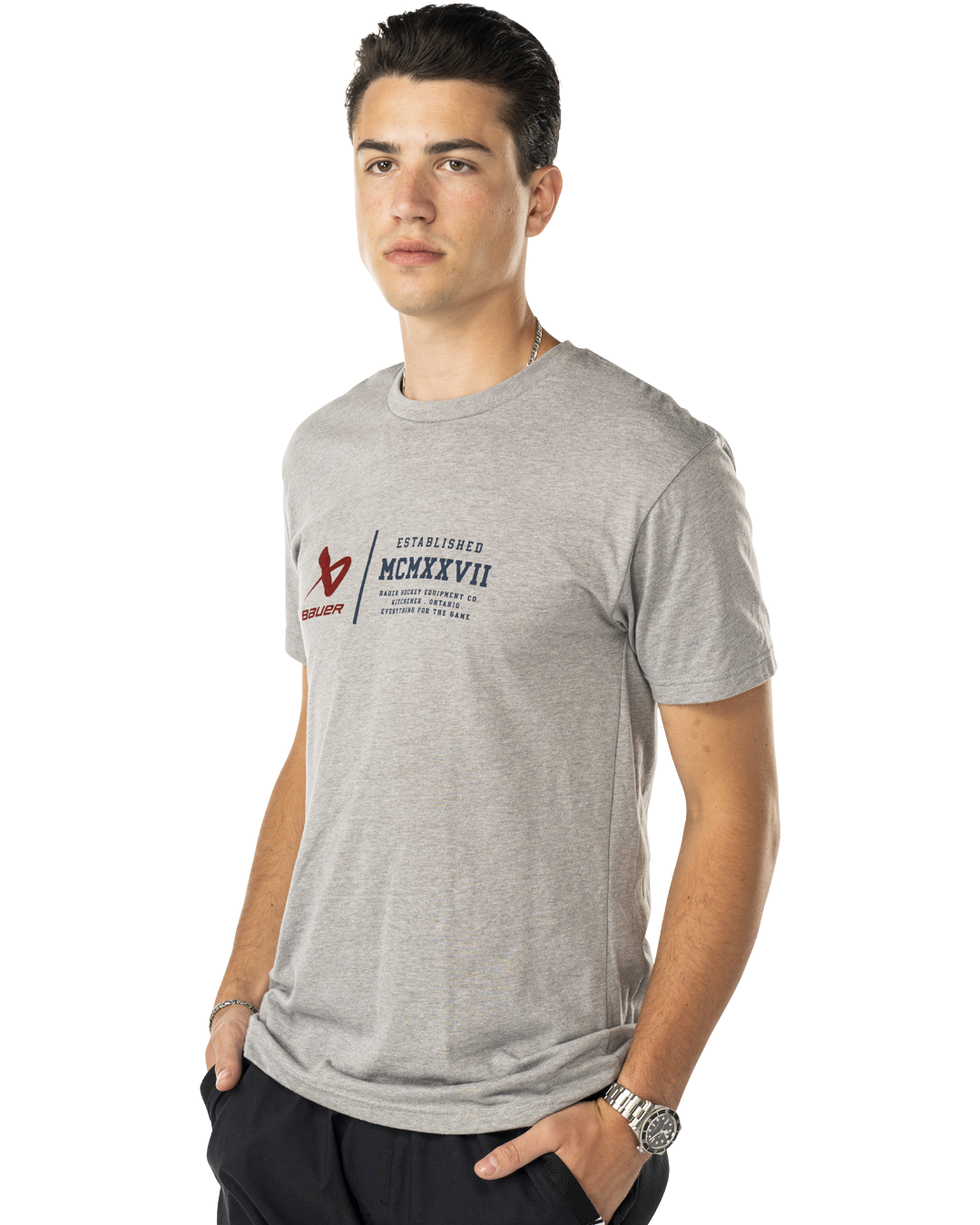 Triko BAUER S25 SS GRAPHIC TEE-SR-HGRY (1065653)