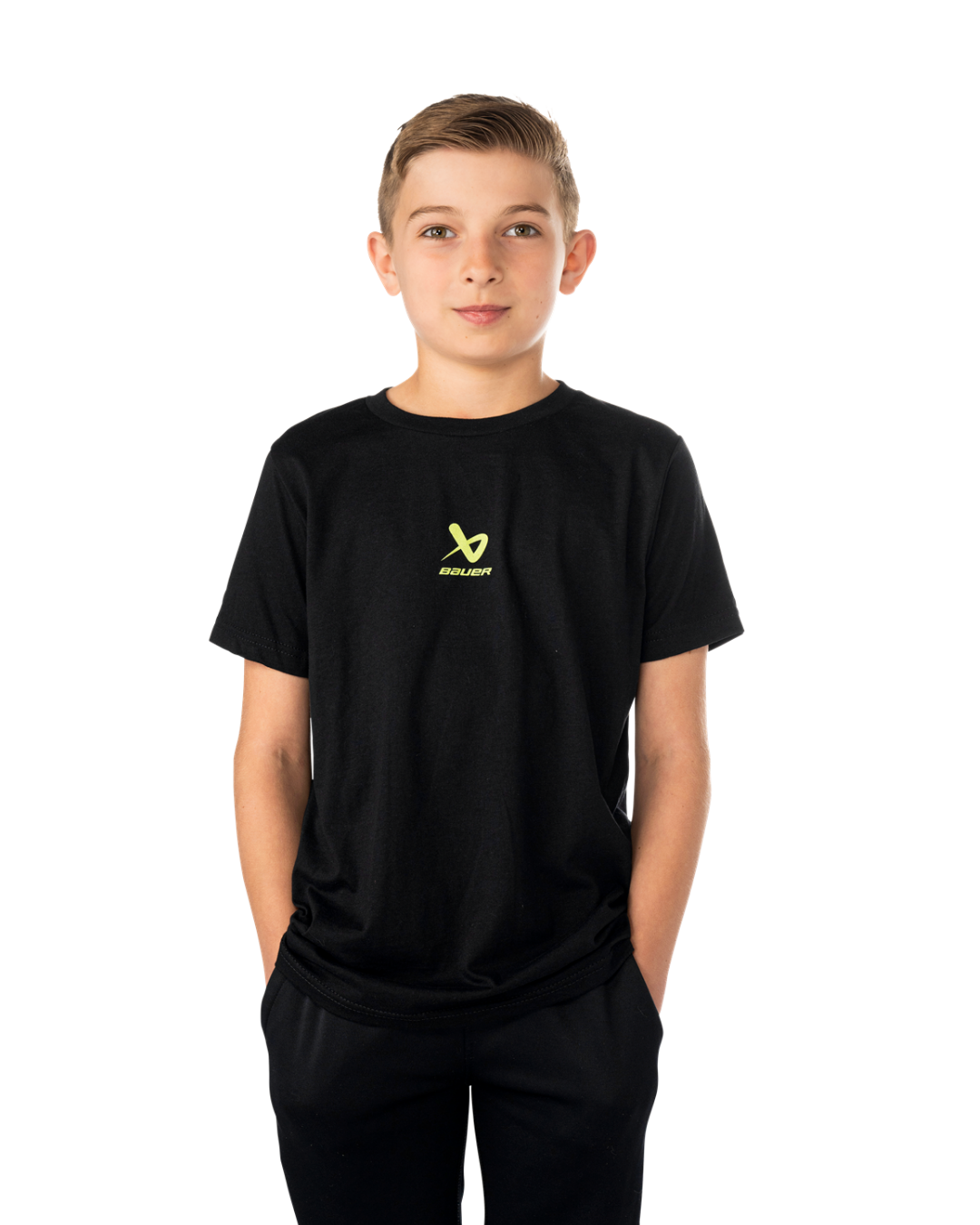 Triko BAUER S25 SS GRAPHIC TEE-YTH-BLK (1065899)
