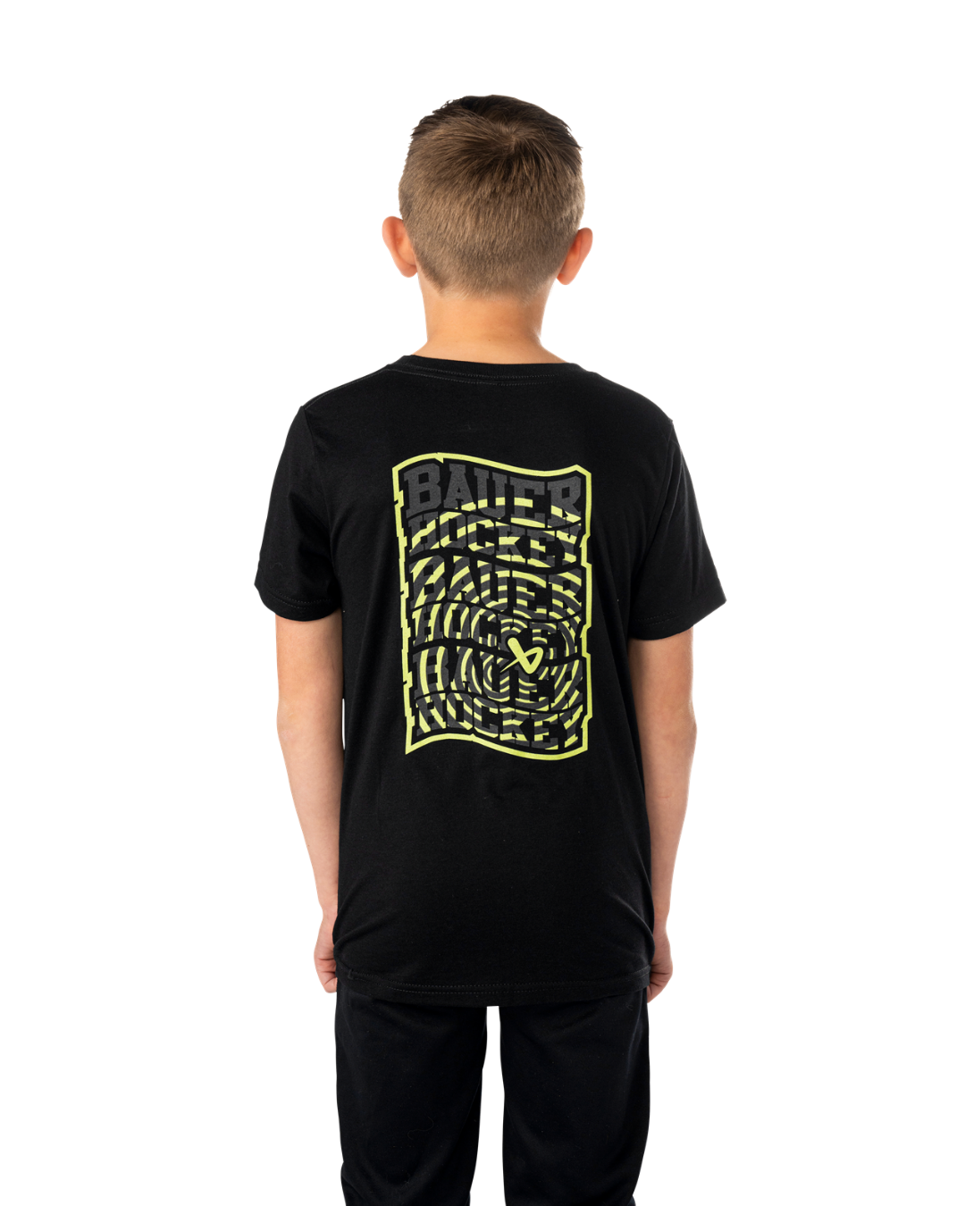 Triko BAUER S25 SS GRAPHIC TEE-YTH-BLK (1065899)