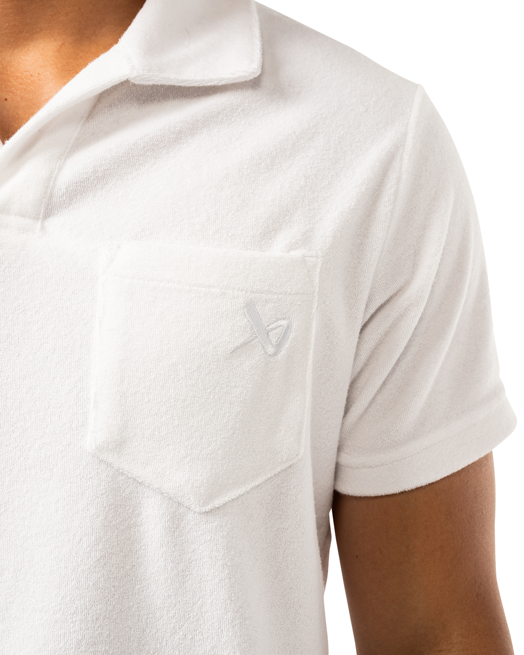 Triko BAUER S25 TERRY POLO-SR-LUCENT WHITE (1064713)