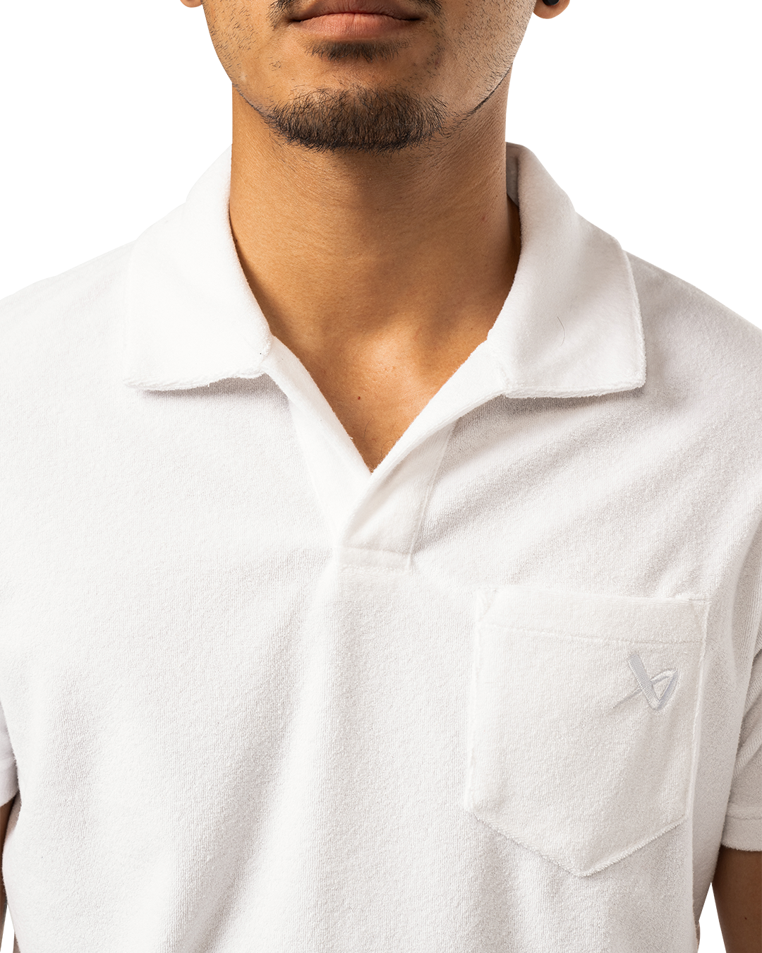 Triko BAUER S25 TERRY POLO-SR-LUCENT WHITE (1064713)
