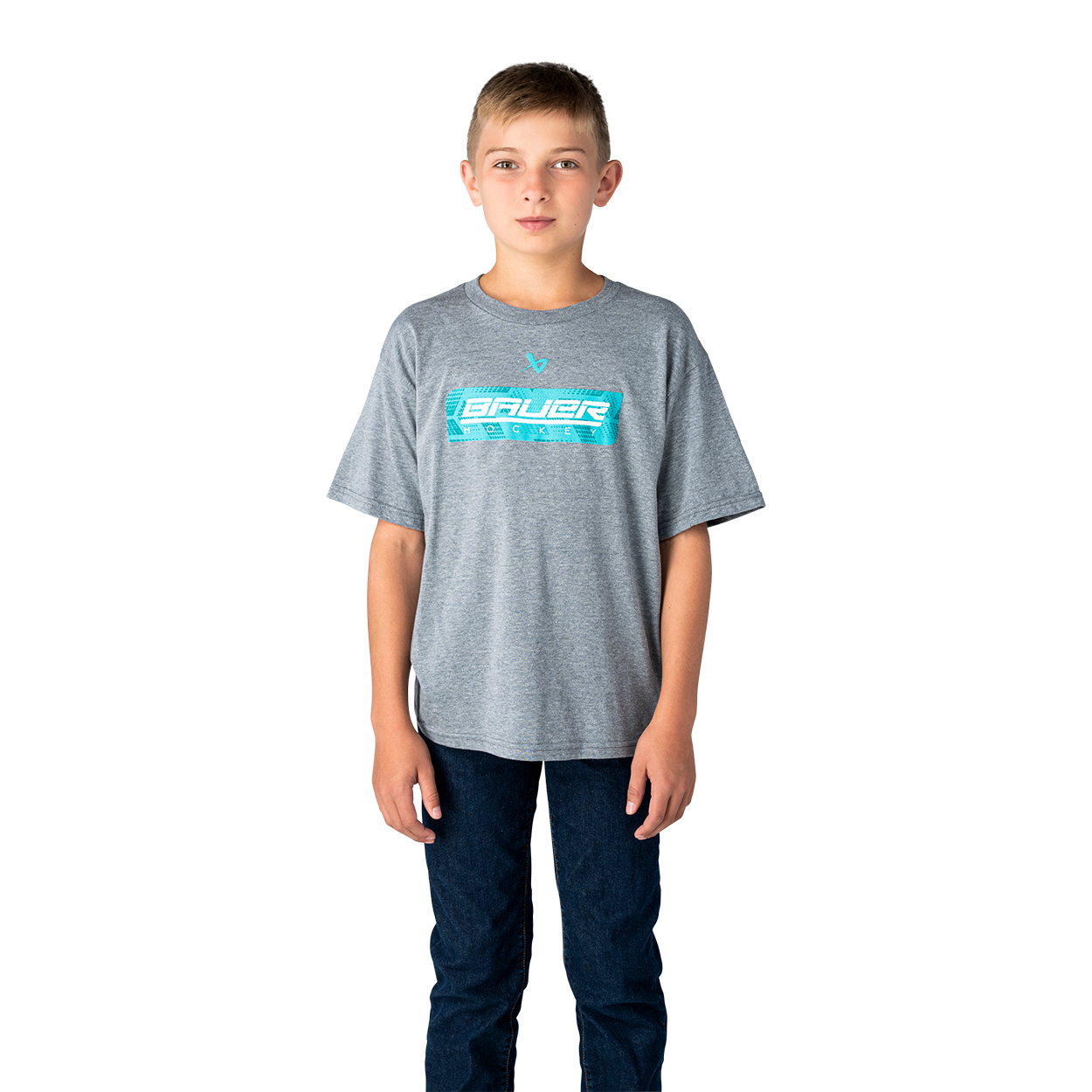 Triko BAUER S26 FUSE GRAPHIC TEE-YTH-GRY (1068524)