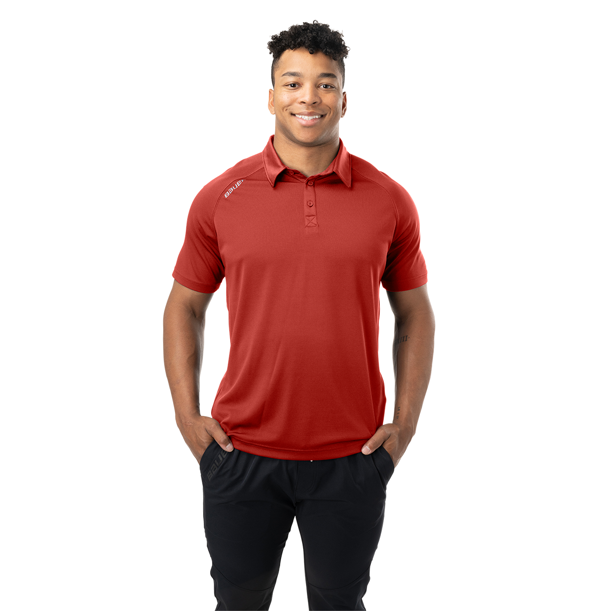 Triko BAUER S26 TEAM POLO-SR-RED (1068665)