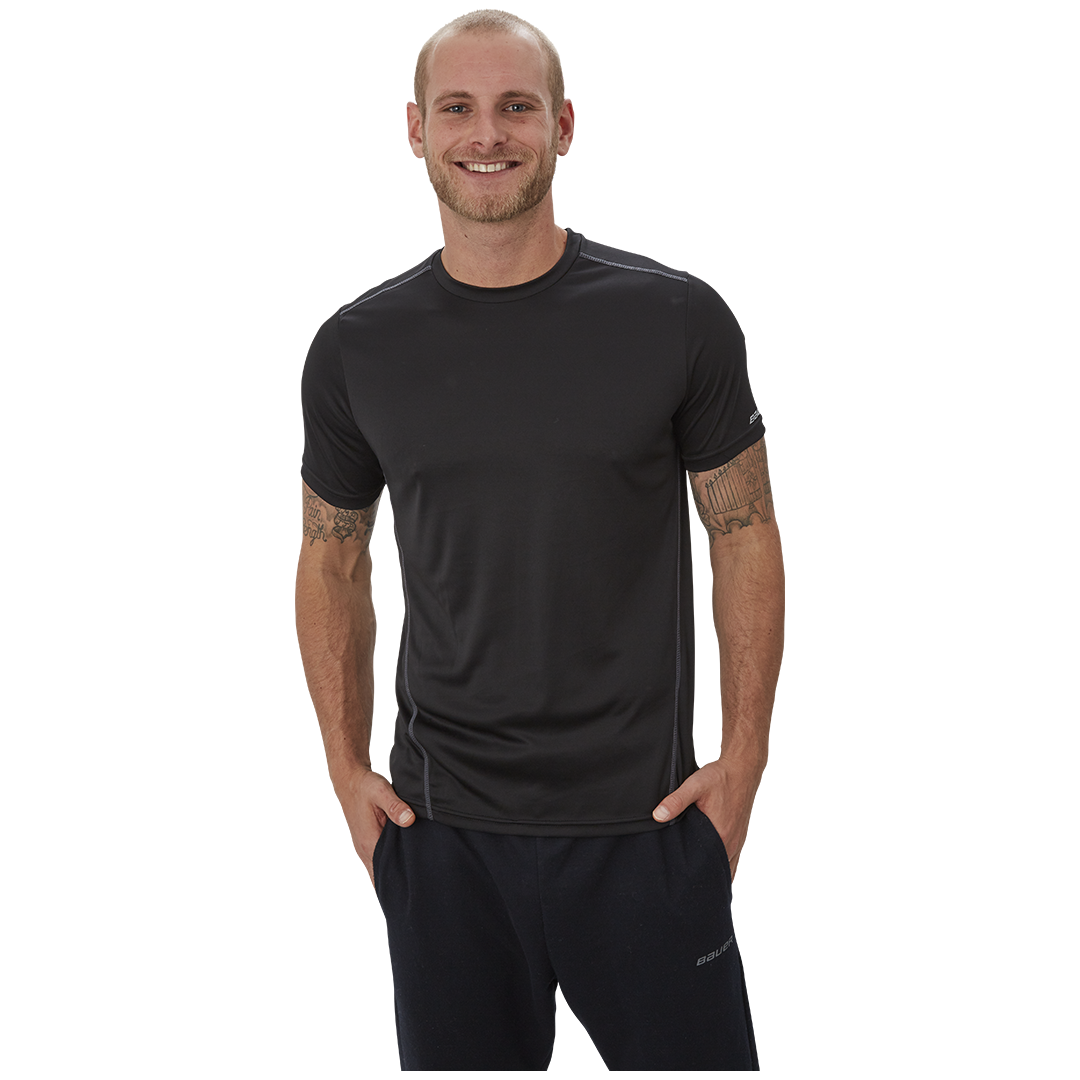 Triko BAUER VAPOR TEAM TECH TEE BLK-SR (1056793)