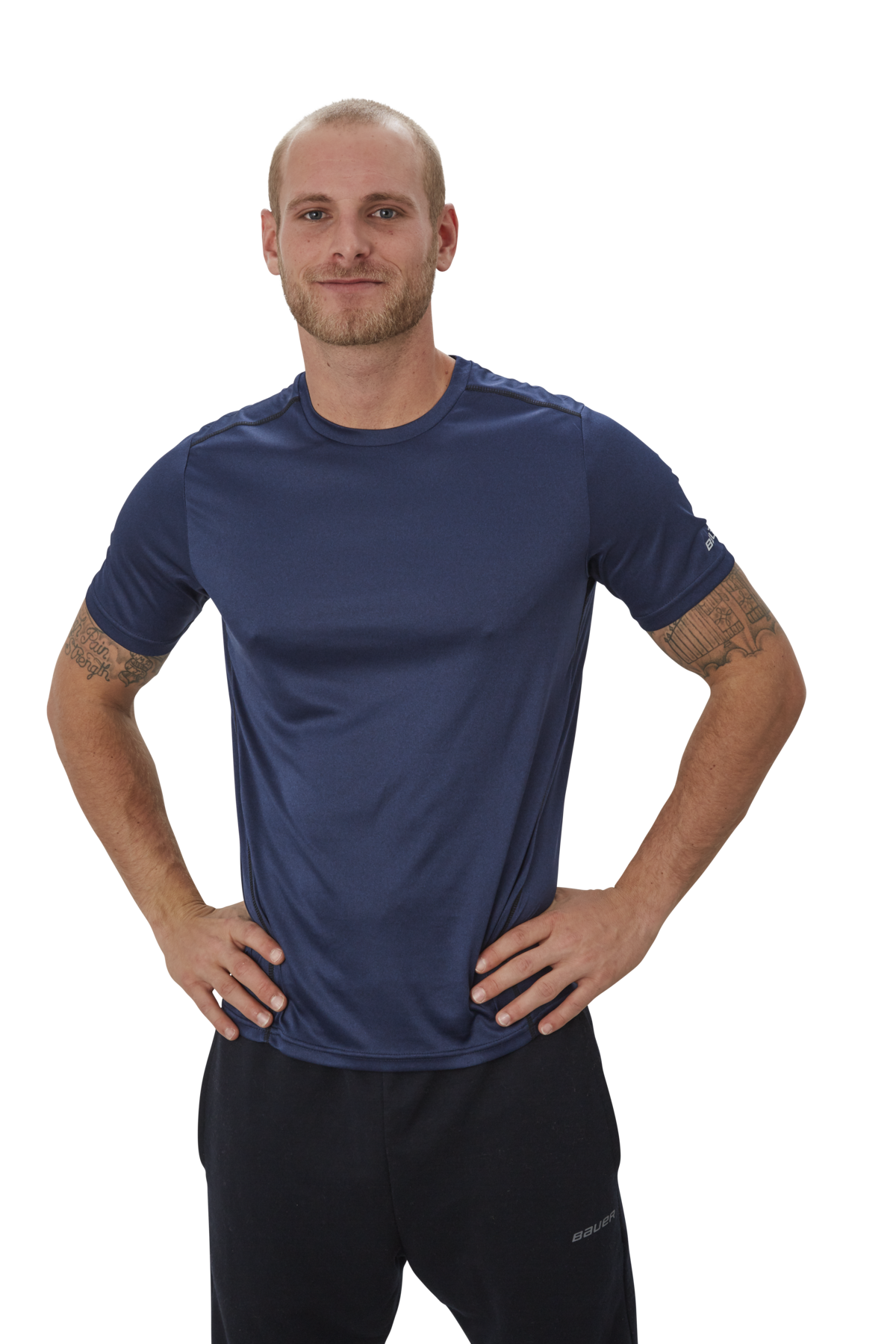 Triko BAUER VAPOR TEAM TECH TEE NAV-SR (1056808)
