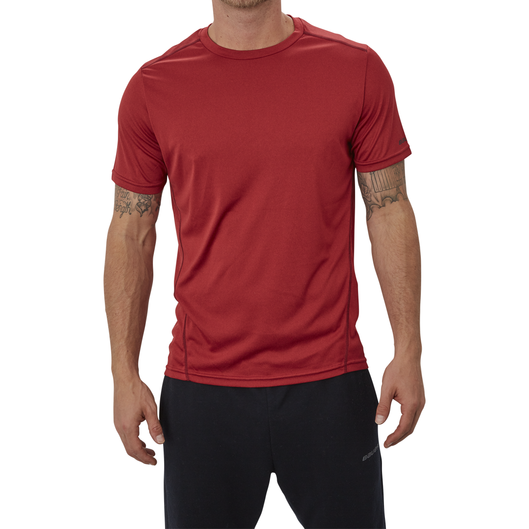 Triko BAUER VAPOR TEAM TECH TEE RED-YTH (1056819)