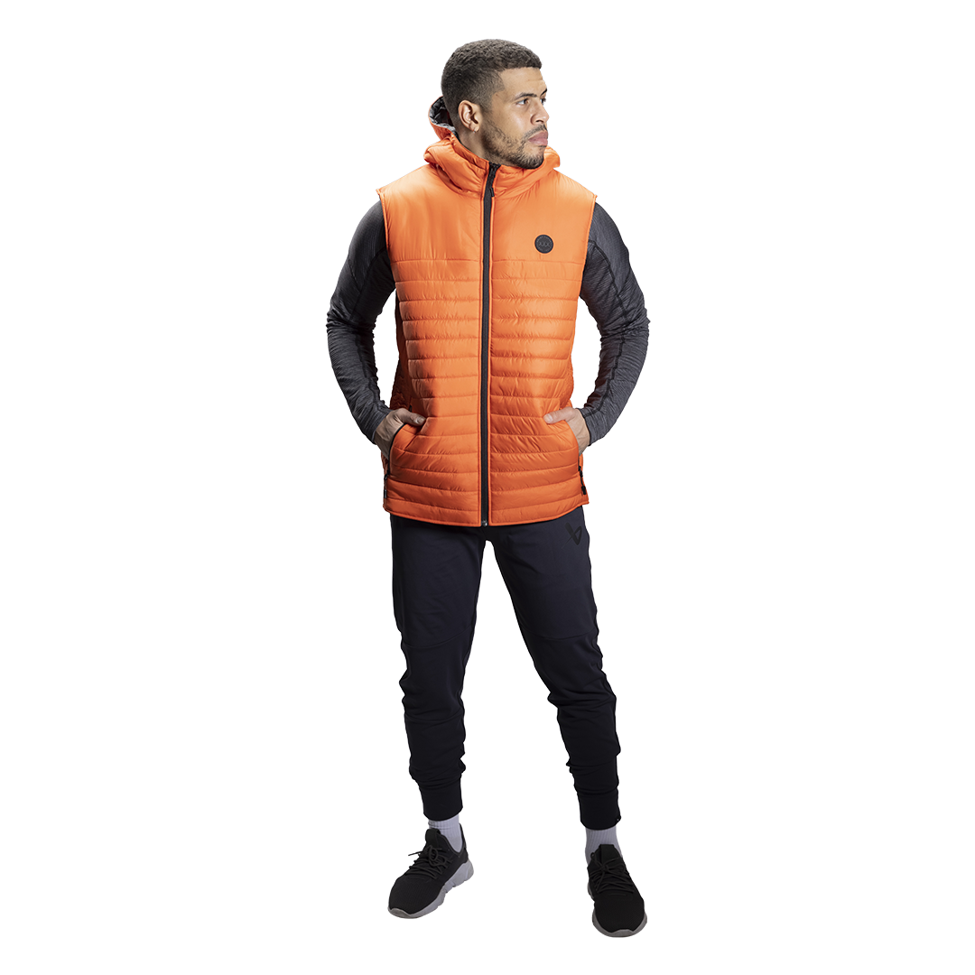 Vesta BAUER FLC HOODED PUFFER VEST-SR-CAYENNE (1060279)
