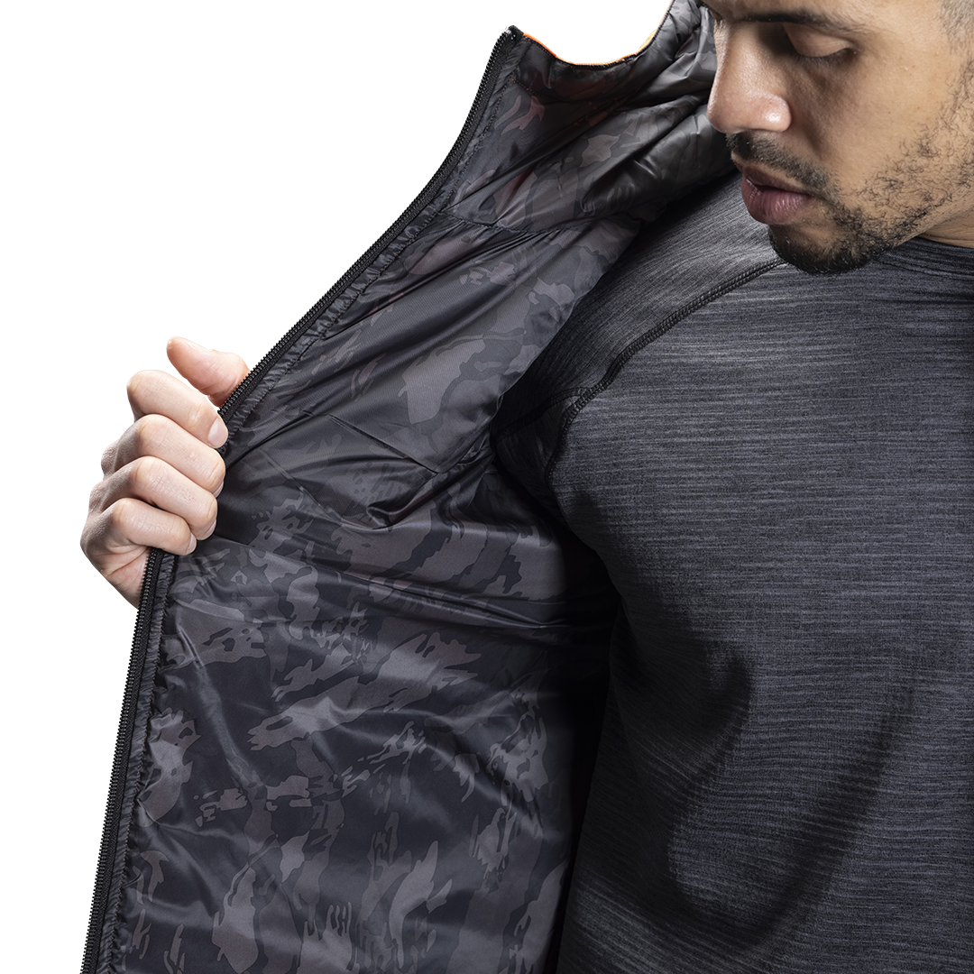Vesta BAUER FLC HOODED PUFFER VEST-SR-CAYENNE (1060279)