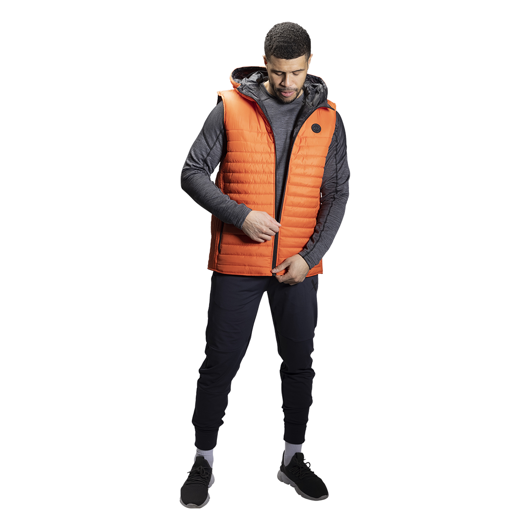 Vesta BAUER FLC HOODED PUFFER VEST-SR-CAYENNE (1060279)