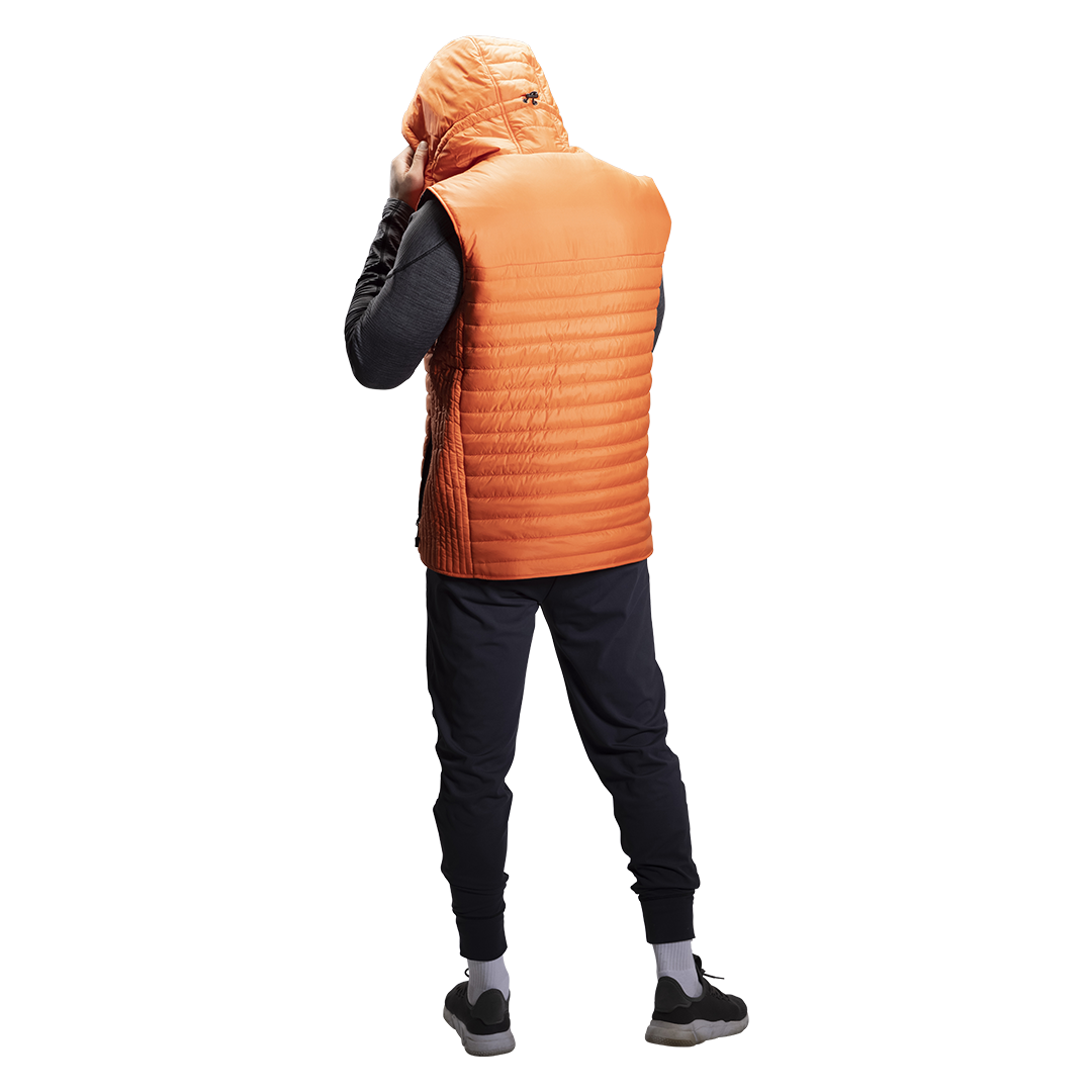 Vesta BAUER FLC HOODED PUFFER VEST-SR-CAYENNE (1060279)