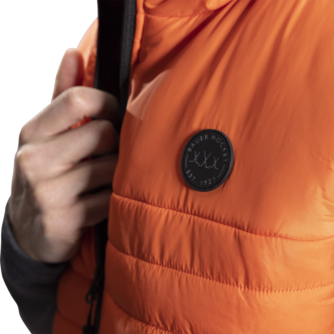 Vesta BAUER FLC HOODED PUFFER VEST-SR-CAYENNE (1060279)