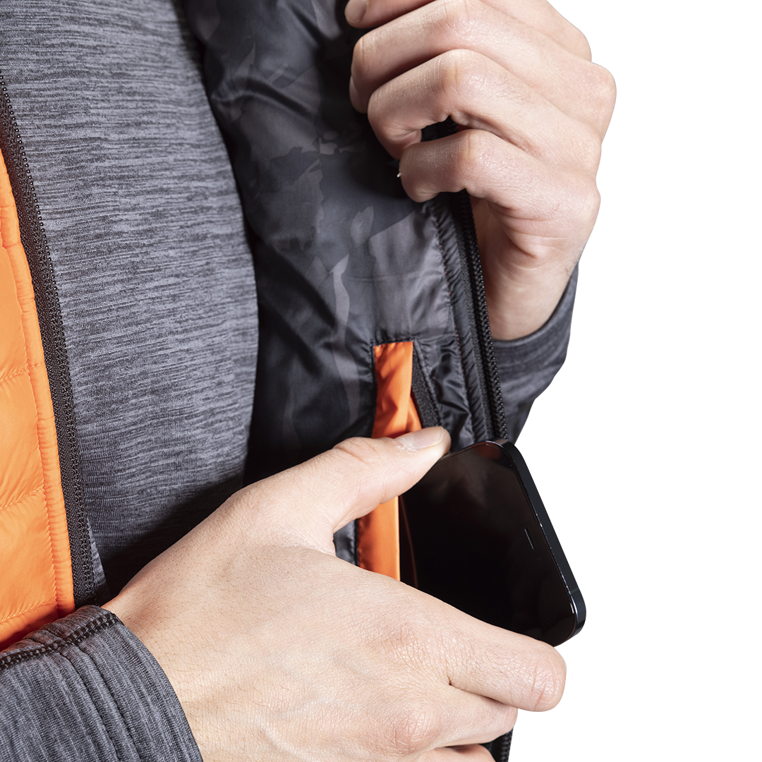Vesta BAUER FLC HOODED PUFFER VEST-SR-CAYENNE (1060279)