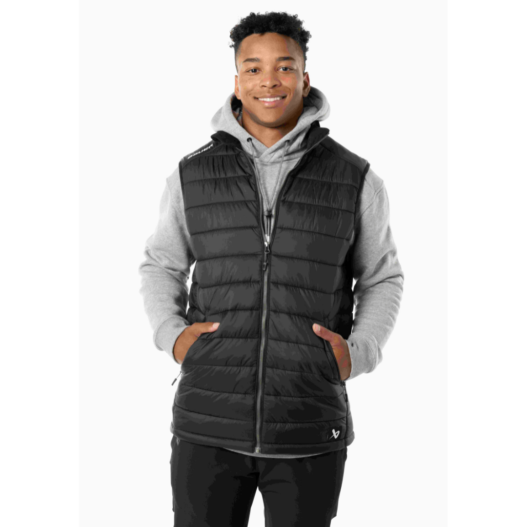 Vesta BAUER S23 TEAM PUFFER VEST-SR-BLK (1061015)