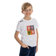 LOGO KAFERS STÁTNÍ ZNAK triko JR bílá