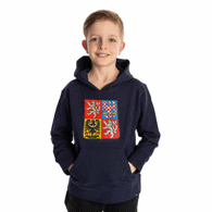 LOGO NATHAN STÁTNÍ ZNAK NÁŠIVKA mikina JR tmavě modrá