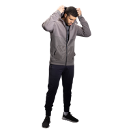 Mikina BAUER FLC 3D FULL ZIP HOODIE - GRAY (1060271)