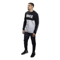 Triko BAUER S22 OVERBRANDED CREW - SR-BLK/GRY (1060352)