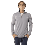 Mikina S23 BAUER FLC 1/2 ZIP-SR-LT GRY (1061030)