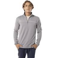 Mikina S23 BAUER FLC 1/2 ZIP-SR-LT GRY (1061030)