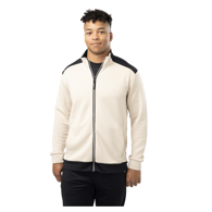 Mikina BAUER S23 FLC TEXTURED FULL ZIP-SR-WHT (1062278)