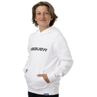 Mikina BAUER S24 CORE ULTIMATE HOODIE-YTH-WHT (1063412)