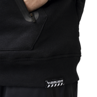 Mikina BAUER S24 QUILTED CREW-SR-BLK (1064089)