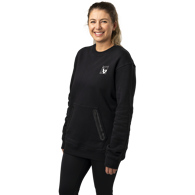 Mikina BAUER S24 QUILTED CREW-SR-BLK (1064089)
