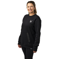 Mikina BAUER S24 QUILTED CREW-SR-BLK (1064089)