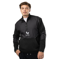 Mikina BAUER S24 TEAM 1/2 ZIP PULLOVER-SR-BLK (1063247)