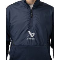Mikina BAUER S24 TEAM 1/2 ZIP PULLOVER-SR-NAV (1063248)