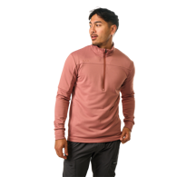 Mikina BAUER S25 FLC 1/4 ZIP-SR-CLAY (1064595)