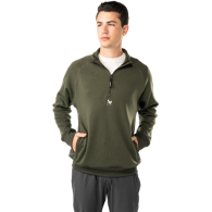 Mikina BAUER S25 FLC 1/4 ZIP-SR-FOREST (1065095)
