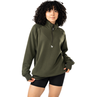 Mikina BAUER S25 FLC 1/4 ZIP-SR-FOREST (1065095)