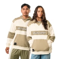 Mikina BAUER S25 GAMECHANGER HOODIE-SR-TAN/SAGE (1064684)