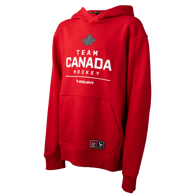 Mikina BAUER S25 HC OLY STACKED HOODIE-YTH-RED (1066405)