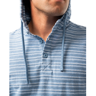 Mikina BAUER S25 LTWHT STRIPE HOODIE-SR-BLUE HZ (1064711)